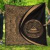 American Samoa Coat Of Arms Polynesian Premium Quilt  Circle Style  02 J2  Quilt